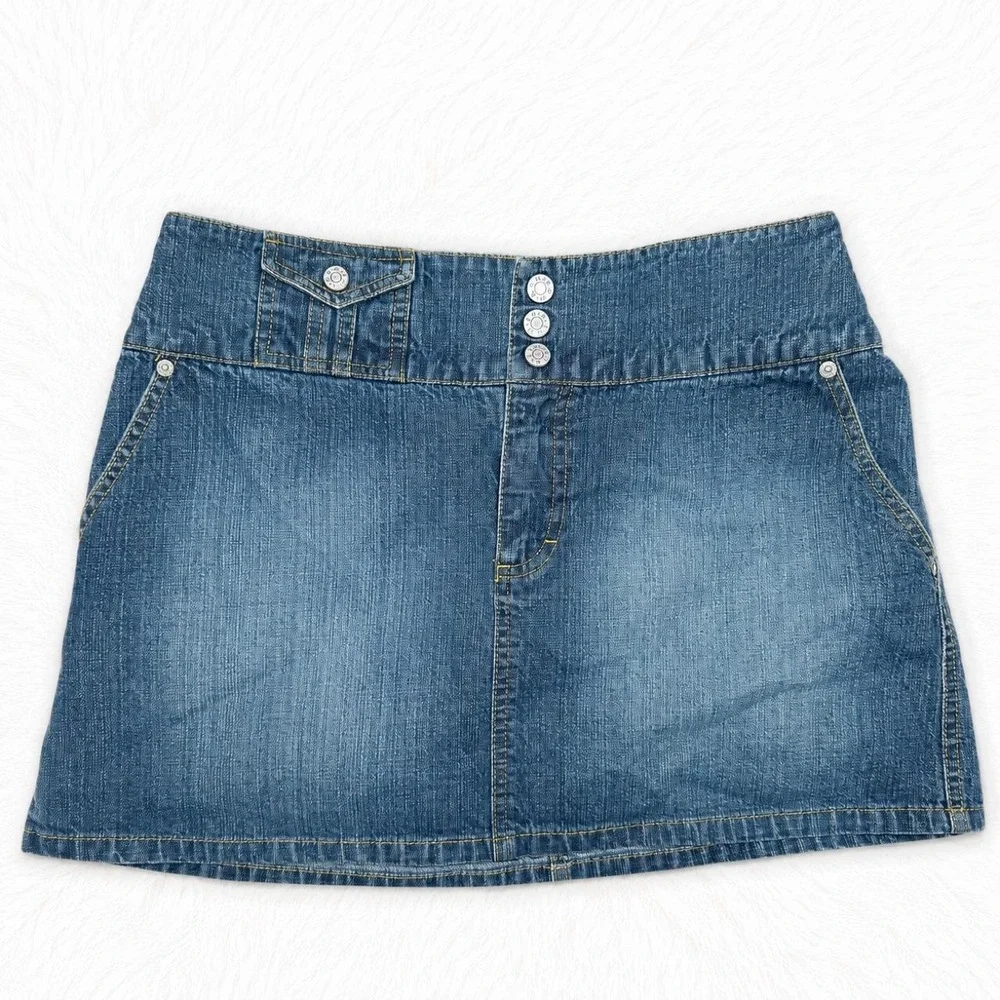 Y2K B.U.M. Equipment Denim Mini Skirt
